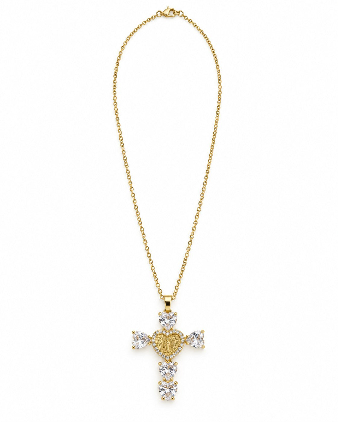 Heart of Faith — Edelstahlkette · 45 cm