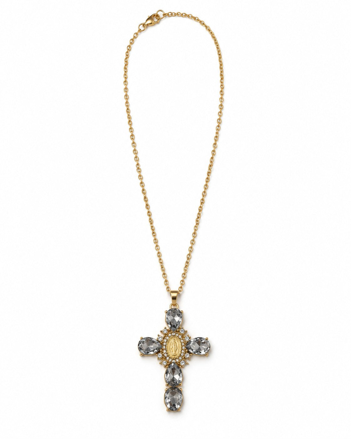 Smoky Grace — Edelstahlkette · 45 cm